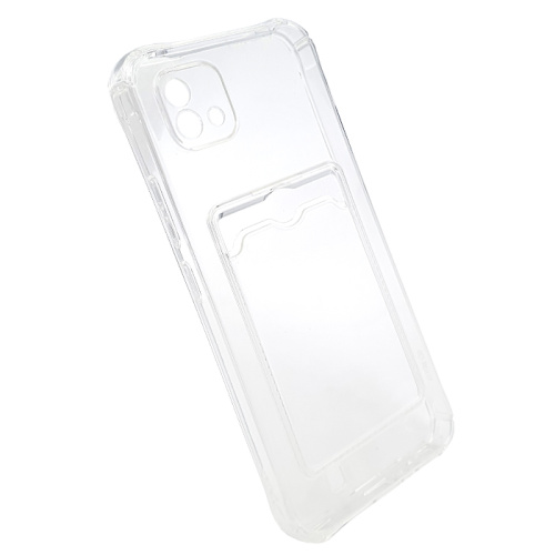 Чехол-силикон card holder realme c11 прозрачный