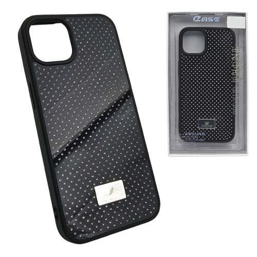 Чехол-крышка swarovski crystals для iphone 15 черный
