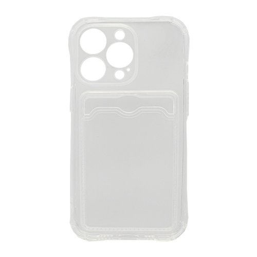 Чехол-силикон card holder iphone 13 pro (6.1) прозрачный