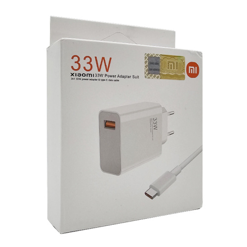 Сзу/usb xiaomi 33w (кабель usb/type-c) белый