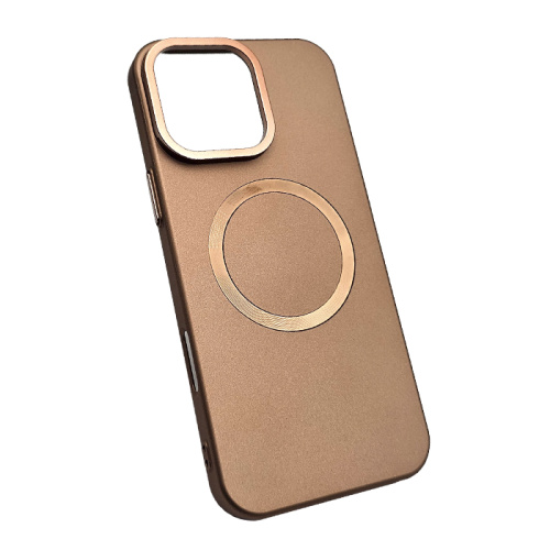 Чехол-крышка case #002 magsafe для iphone 16 pro gold