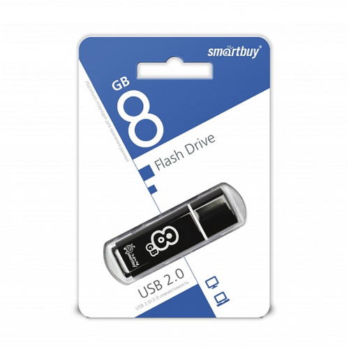 8gb usb smartbuy glossy черная