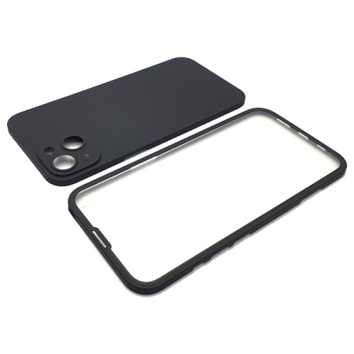 Стекло защита корпуса 2в1 devia ultra-thin для iphone 13 (6.1) прозрачный, кантик черный