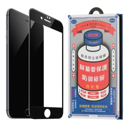 Стекло remax gl-27 3d blue для iphone 7/8 plus черное