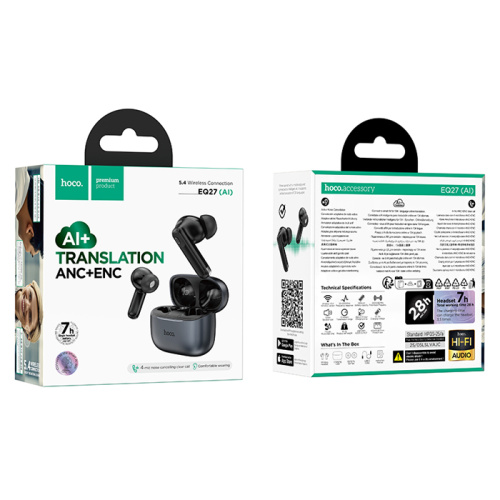 Hoco tws eq27 серые