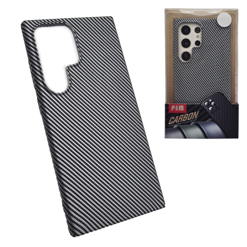 Чехол-крышка pm carbon для Samsung s24 ultra серый