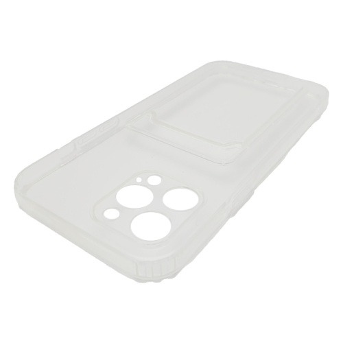 Чехол-силикон card holder iphone 12 pro (6.1) прозрачный