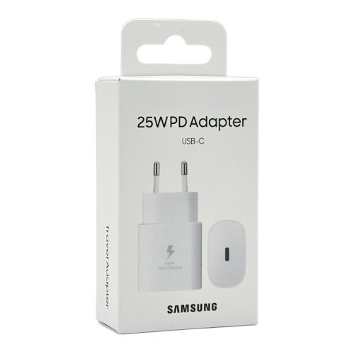 Сзу/type-c Samsung 25w 100% (ep-ta800e) белое