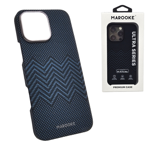 Чехол-крышка marooke зигзаг для iphone 16 pro сине-черный