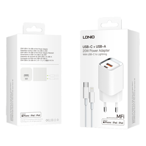 Сзу ldnio a2318m usb/usb-a (20w) белое