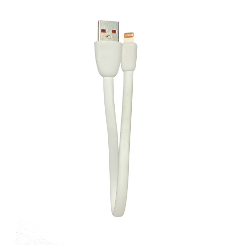 Кабель usb lightning silicone 25см белый