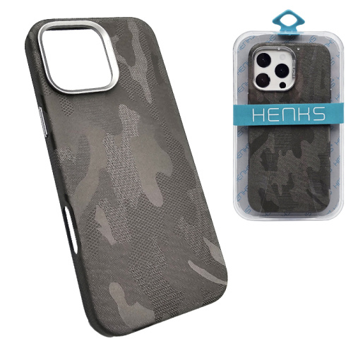 Чехол-крышка henks #56 camo case для iphone 16 pro серый
