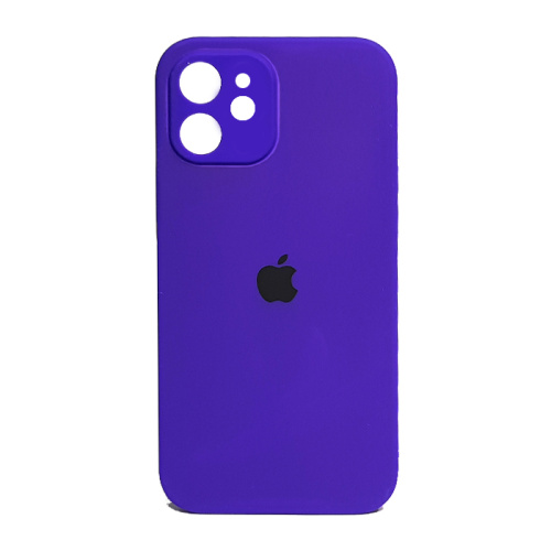 Чехол-силикон silicone case аналог (cam.protec) для iphone 12 (6.1) фиолетовый