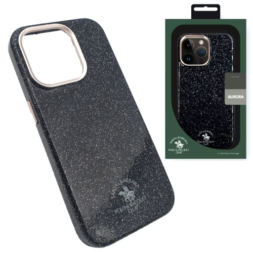 Чехол-силикон santa barbara polo aurora для iphone 15 pro черный