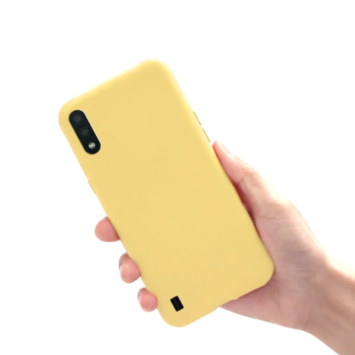 Чехол-силикон bm matte color Samsung a21 (2020) желтый