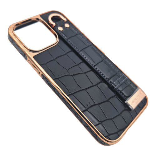 Чехол крышка onegif croco grip для iphone 14 pro черный