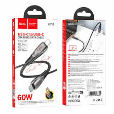 Кабель type-c hoco u133 type-c (60w) серый