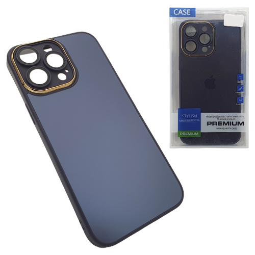 Чехол-крышка stylish glass case для iphone 14 pro max фиолетовый