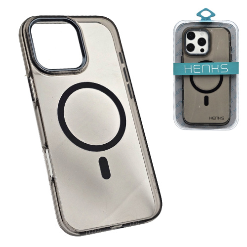 Чехол-крышка henks #56 golden shield magsafe для iphone 16 pro max черный