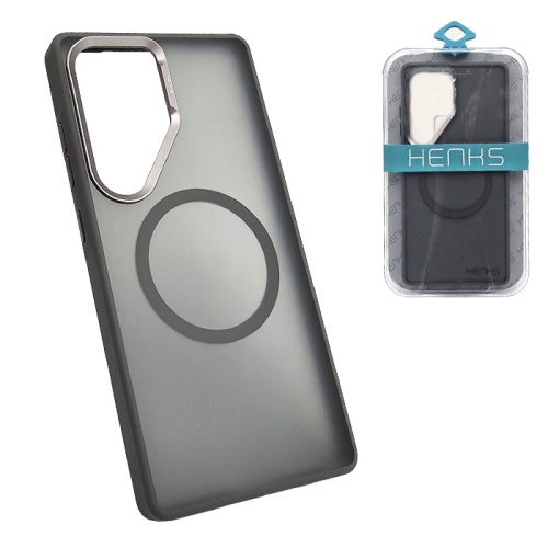 Чехол-крышка henks #56 light gauze magsafe для Samsung s25 серый