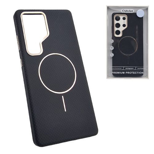 Чехол-крышка ipefet carbone magsafe для Samsung s25 ultra черный