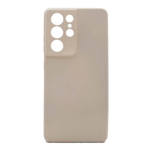 Чехол-силикон soft touch Samsung s21 ultra пудровый