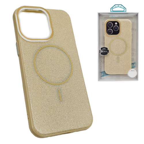 Чехол-крышка dfans shine magsafe для iphone 14 pro max желтый