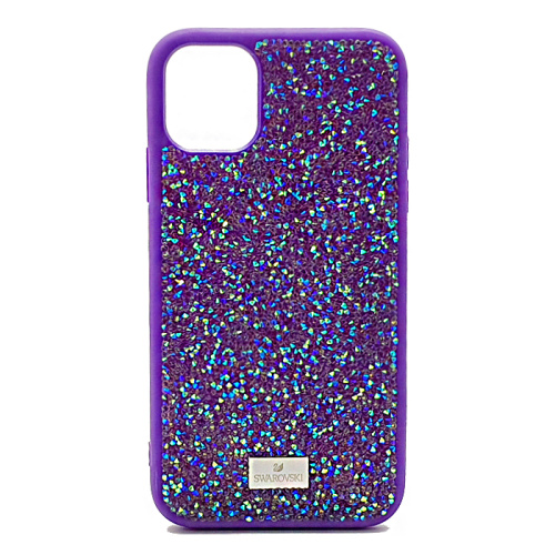 Чехол крышка swarovski камни для iphone 11pro (5.8) фиолетовый