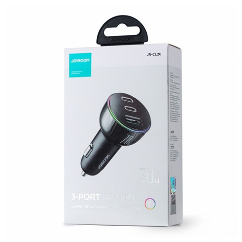 Азу joyroom jr-cl26 (2pd/qc3.0/70w) черное