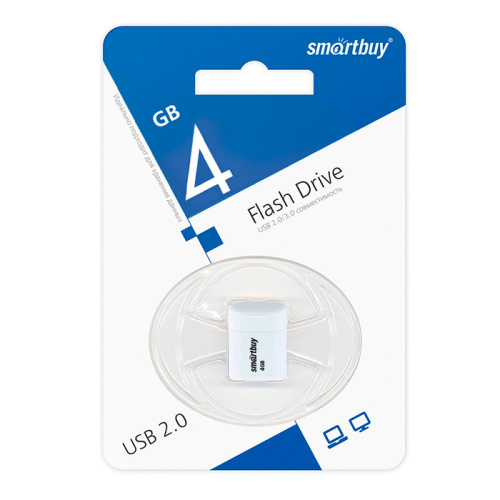 4gb usb smartbuy lara белая