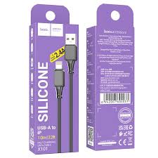 Кабель usb hoco x101 lightning черный