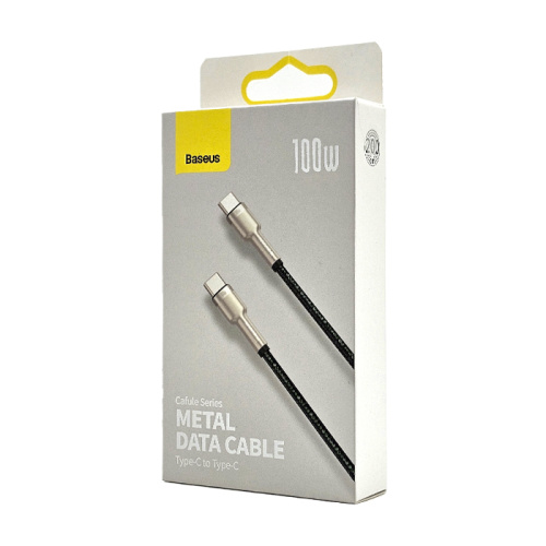 Кабель baseus metal cafule c/с 100w 2m зеленый (catjk-d06)