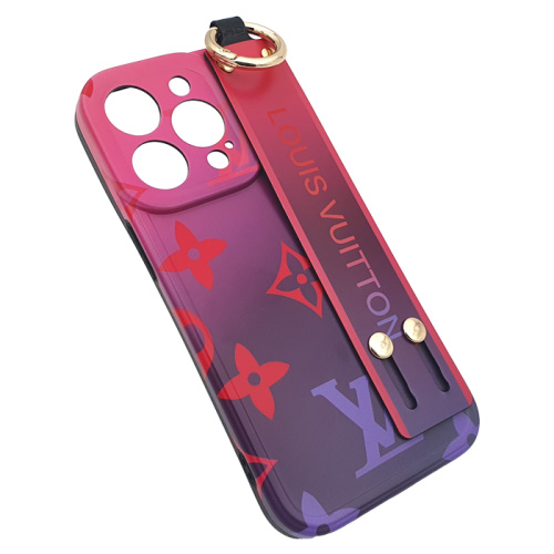Чехол-силикон print brends grip для iphone 14 pro розовый
