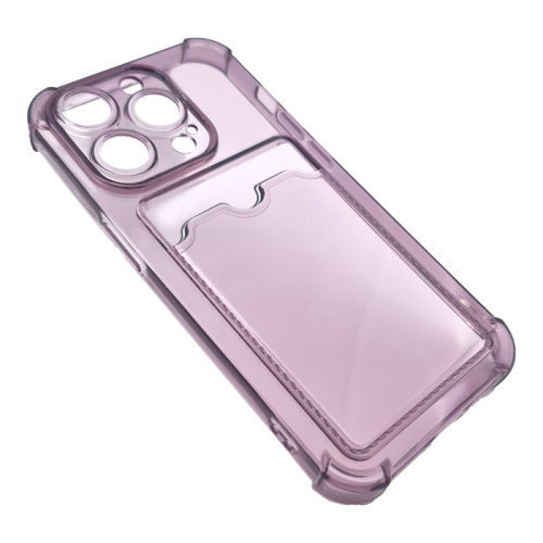 Чехол-силикон card holder iphone 14 pro фиолетовый