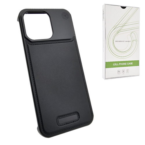 Чехол-крышка cell phone (movenchy) leather metal для iphone 16 pro max full black