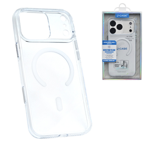 Чехол-крышка #66 j-case crystal iphone 17 pro max прозрачный