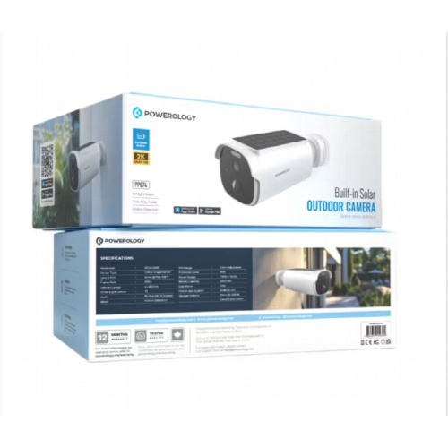 Камера уличная на солнечной батарее powerlogy pp074 белая