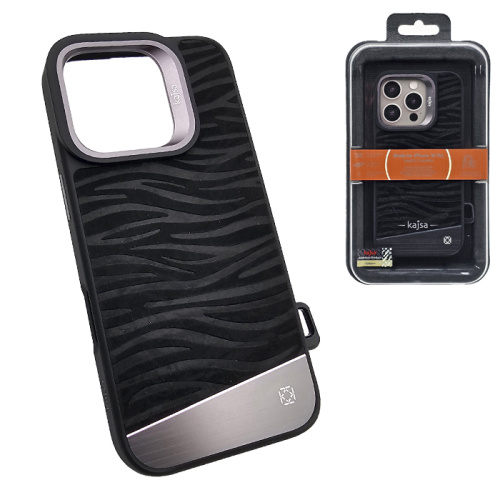 Чехол-крышка kajsa glamorous титан aquatic для iphone 16 pro черный