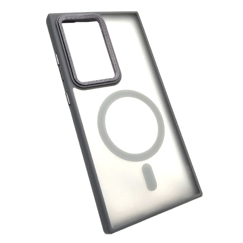 Чехол-крышка #83 magnetic collection mil-std для Samsung s23 ultra серый