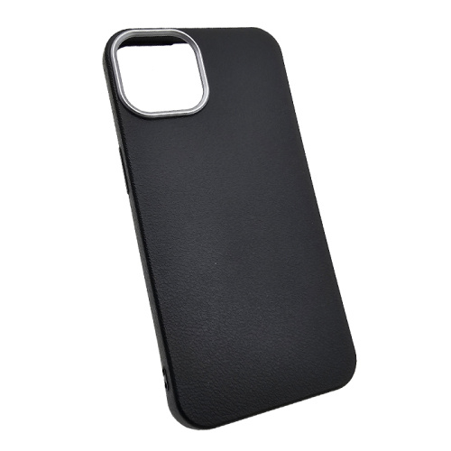 Чехол-силикон кожа для iphone 15 черный