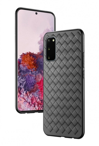 Чехол-силикон плетенка Samsung a01 (2019) черный