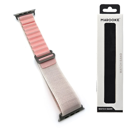 Ремешок marooke watchband альпийская петля (42/44/45/49мм) розово-бежевый