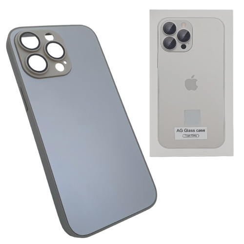 Чехол-крышка ag-glass case iphone 15 pro max титан серый