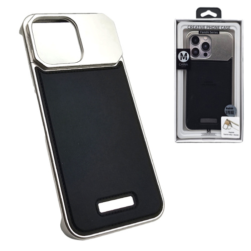 Чехол-крышка movenchy fanshi stand кожа для iphone 16 pro max титан-черный (cell phone)