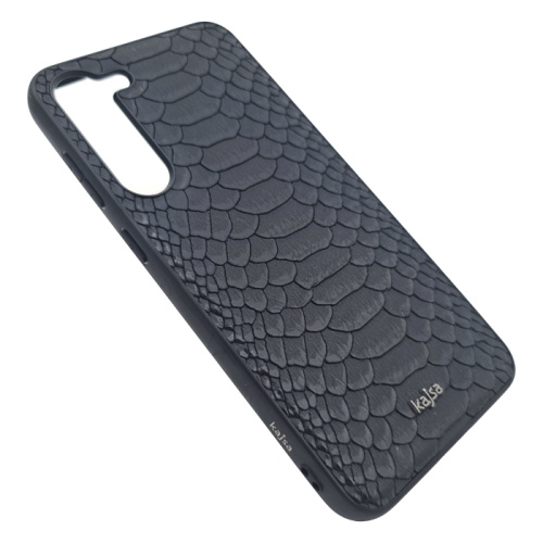 Чехол крышка kajsa snake pattern для Samsung s23 plus черный