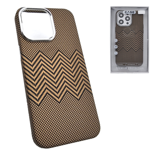 Чехол-крышка #25 (magsafe) для iphone 15 pro zig zag коричневый