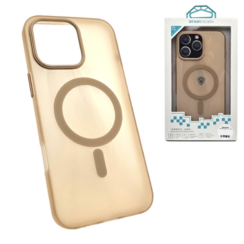 Чехол-крышка dfans design matte для iphone 16 pro max золотой