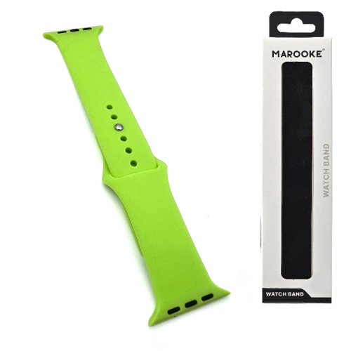 Ремешок marooke watchband силиконовый (42/44/45/49мм) салатовый s