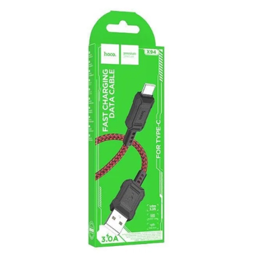 Кабель usb hoco x94 type-c красный (***)