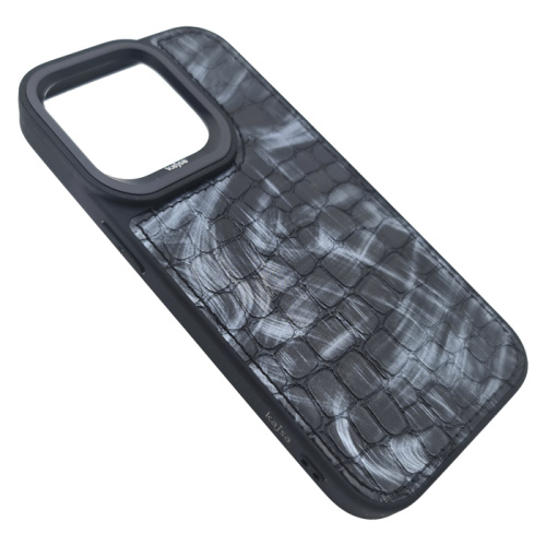 Чехол крышка kajsa stone pattern для iphone 14 pro max черный